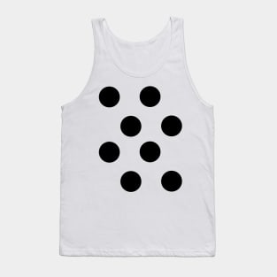 Black on Orange polkadot dot spots Tank Top